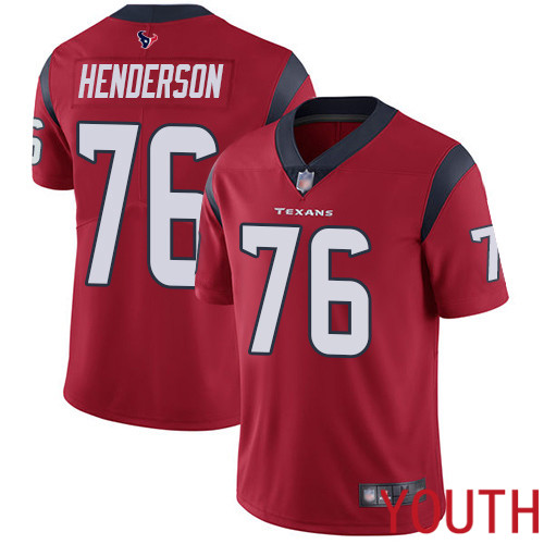 Houston Texans Limited Red Youth Seantrel Henderson Alternate Jersey NFL Football 76 Vapor Untouchable